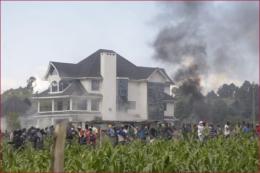 MP Kuria Kimani's house was burnt down during the anti-finance bill protests last year.